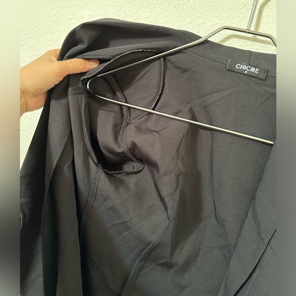 CHICME Blazer Ombré Pleated Wrap Knee Length Dress NWOT - Picture 13 of 15